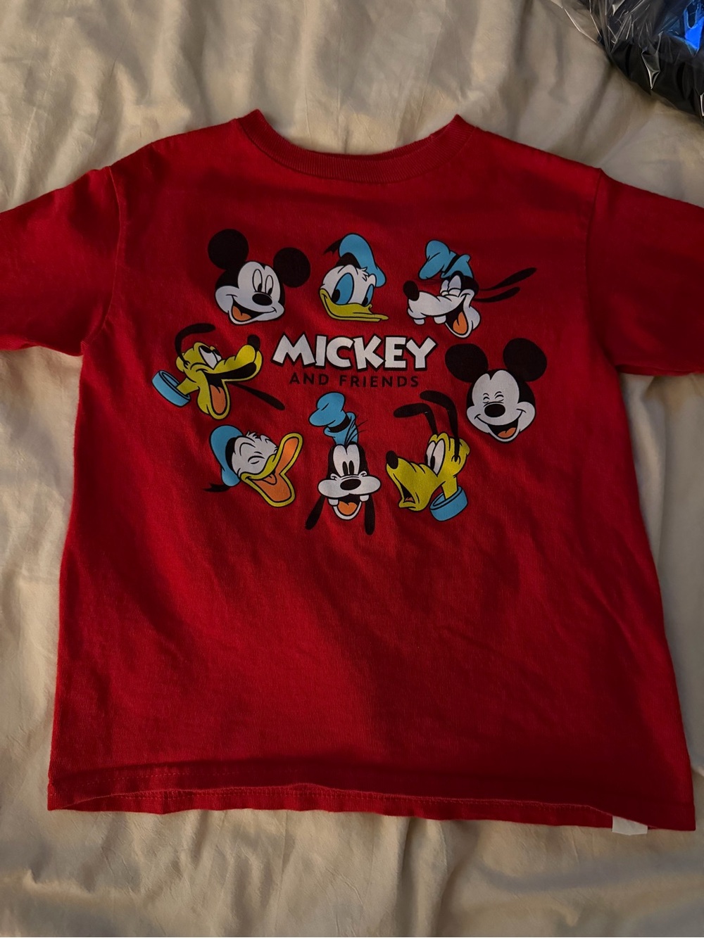 Disney Red Mickey and Friends Short Sleeve Tee